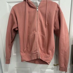 Pink Zip-Up Hoodie